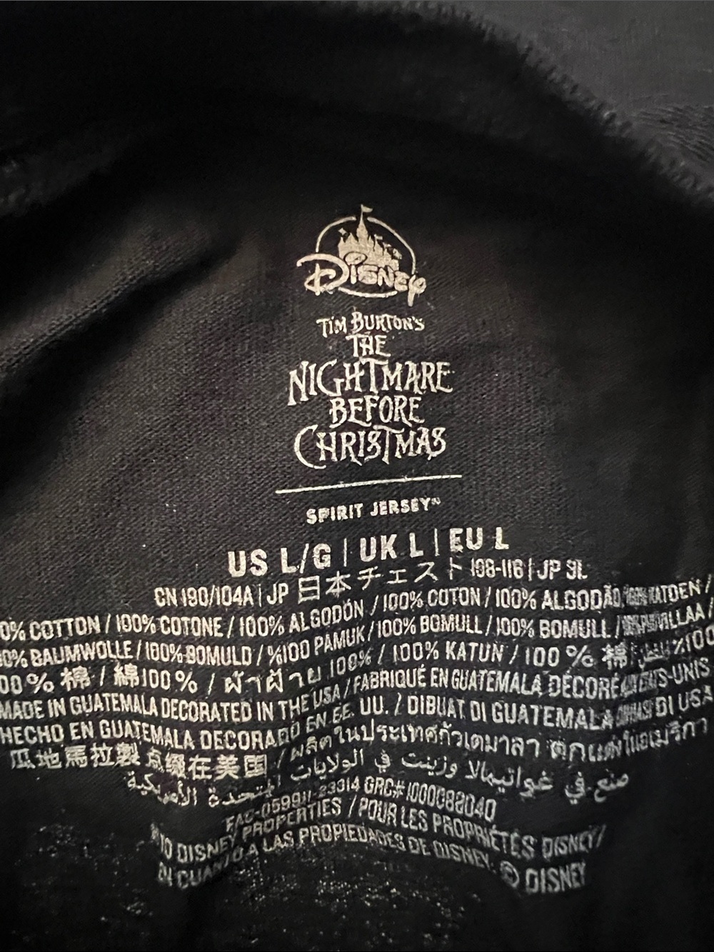 Disney Spirit jersey Halloween Tee - Black, Purple & Teal NWT 10/10 condition - Picture 10 of 11